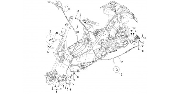 Conduites et étriers de freinage