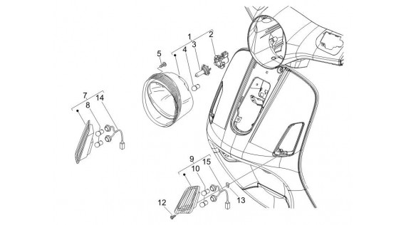 Phare et clignoteurs avant 
