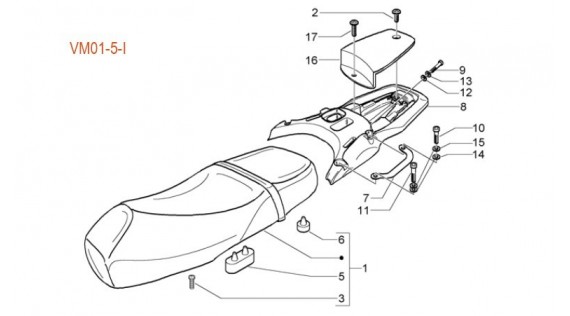 Selle et support arrière