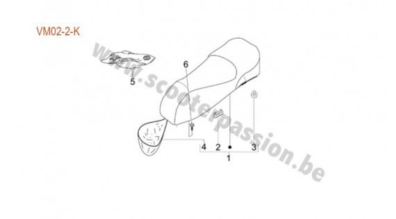 Selle et compartiment de selle
