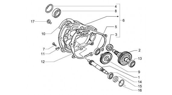 Transmission de roue arrière