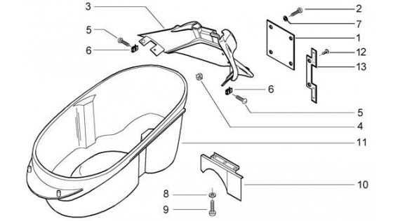 Compartiment sous selle