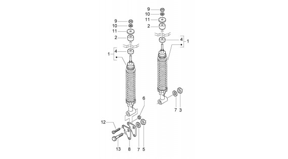 Amortisseurs arrière