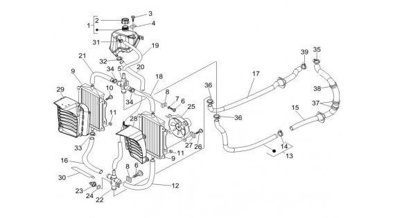 Système de refroidissement et d'alimentation en carburant 