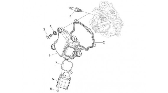 Cache culbuteurs, reniflard et bougie