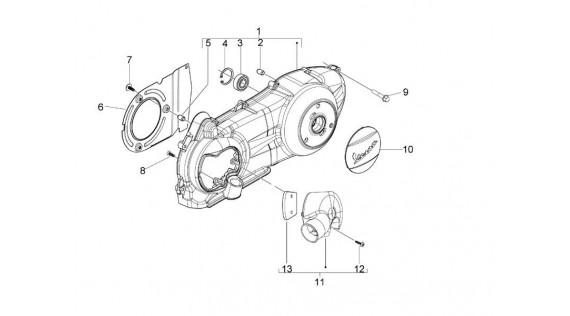 Carter de variateur et d'embrayage