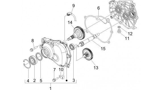 Transmission de roue arrière