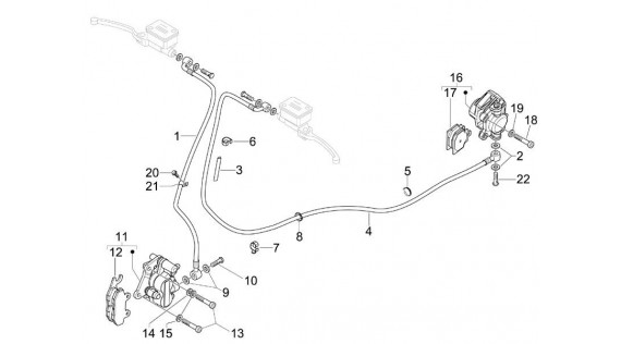 Durites et étriers de freinage