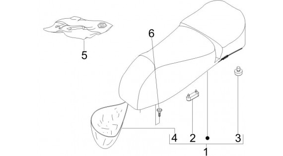 Selle et compartiment de selle 