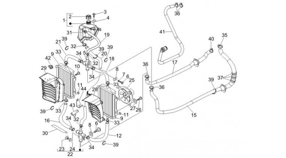 Système de refroidissement et d'alimentation en carburant 