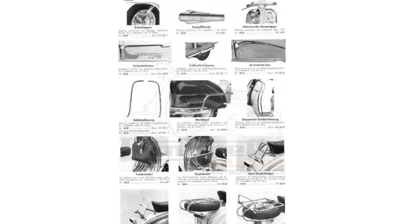Accessoires  Lambretta 125 D, LD 125 1952 à 1954