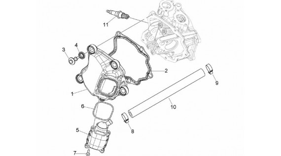 Cache soupapes, reniflard et bougie
