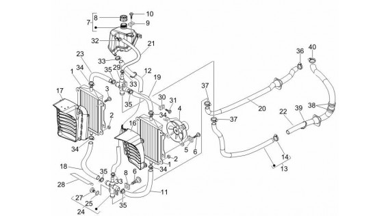 Système de refroidissement et d'alimentation de carburant 