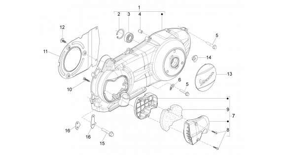 Carter de variateur et d'embrayage