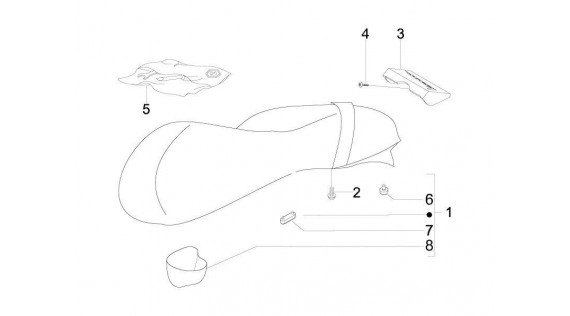 Selle et compartiment de selle 