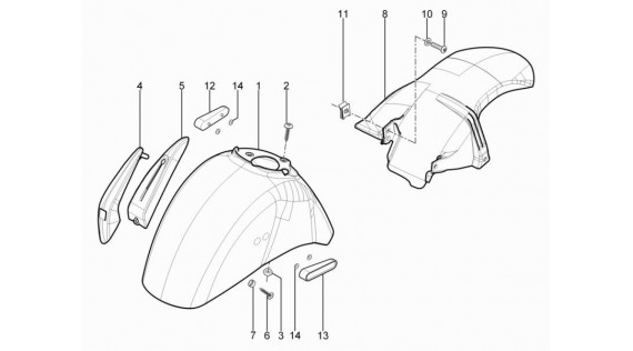 Gardes-boue avant et arrière