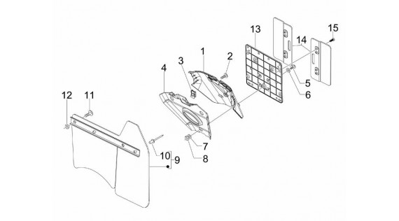 Pare-boue et porte-plaque