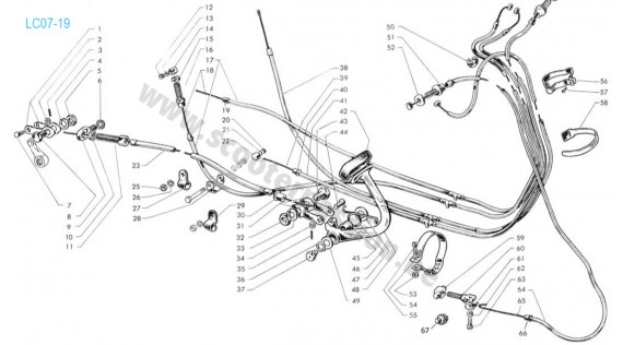 Gaines, câbles et fixation
