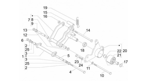 Bras oscillant avant 