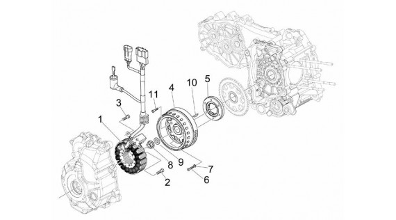 Stator et rotor d'allumage