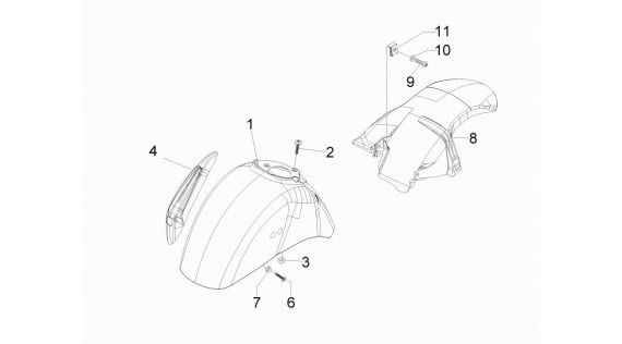 Gardes-boue avant et arrière