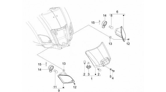 Feu et clignoteurs arrière