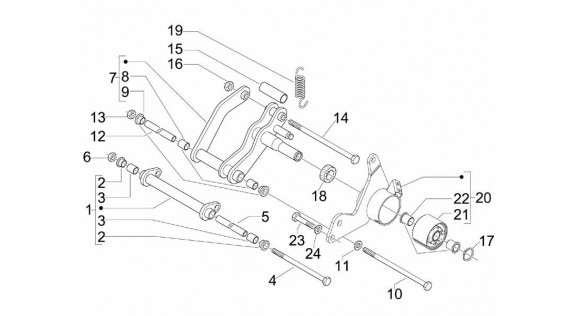 Bras oscillant avant 