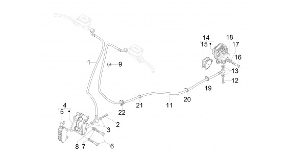 Durite et etriers de frein