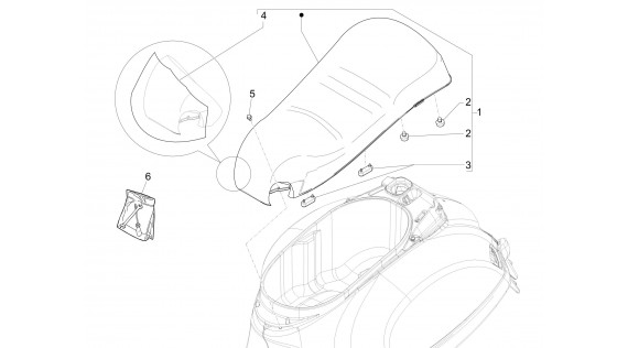 Selle et compartiment de selle