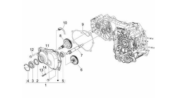 Transmission de roue arrière