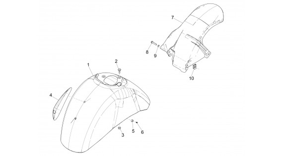 Gardes-boue avant et arrière