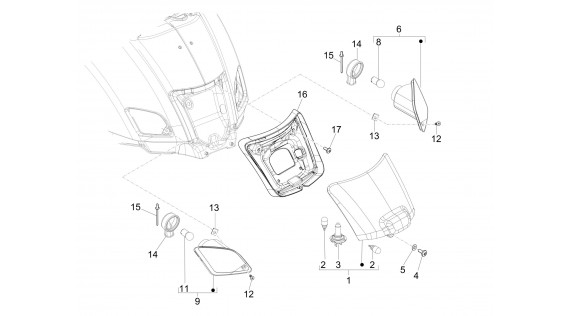Feu et clignoteurs arrière