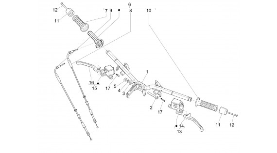 Guidon et maîtres cylindre 