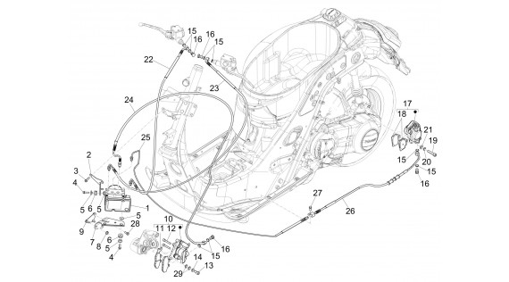 Durites et étriers de freinage - AVEC ABS