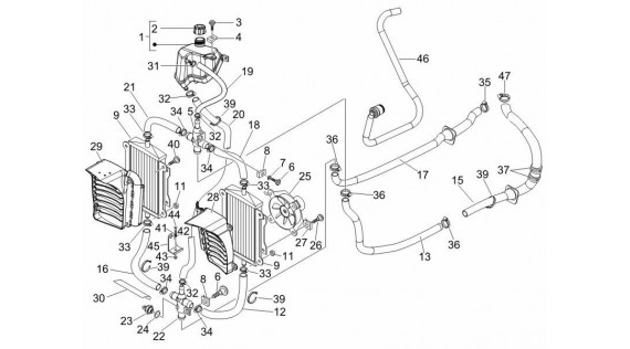 Système de refroidissement et d'alimentation de carburant 