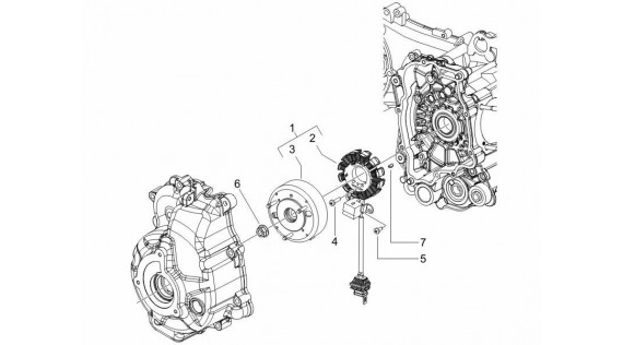 Stator et rotor d'allumage