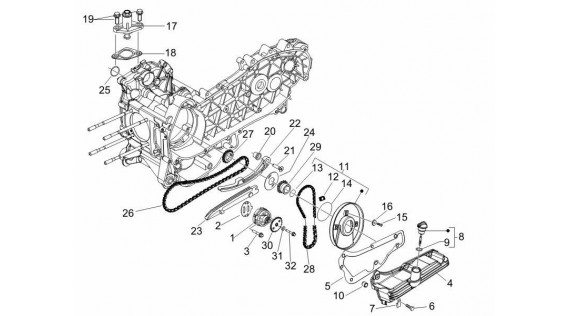 Distribution et carter d'huile 