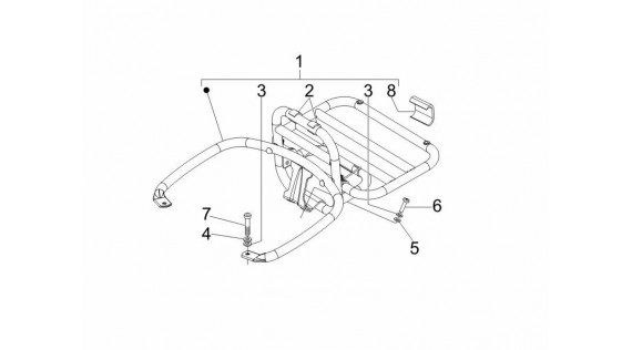 Porte-paquet et boucle arrière