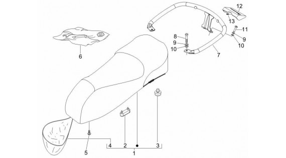 Selle et compartiment de selle 