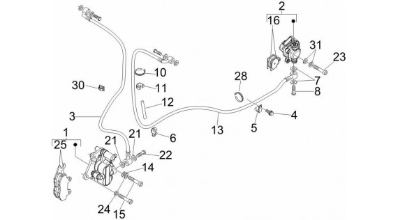 Durites et étriers de freinage