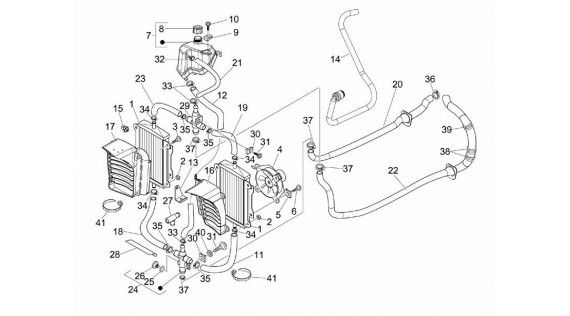 Système de refroidissement et d'alimentation en carburant