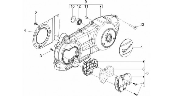 Carter de variateur et d'embrayage