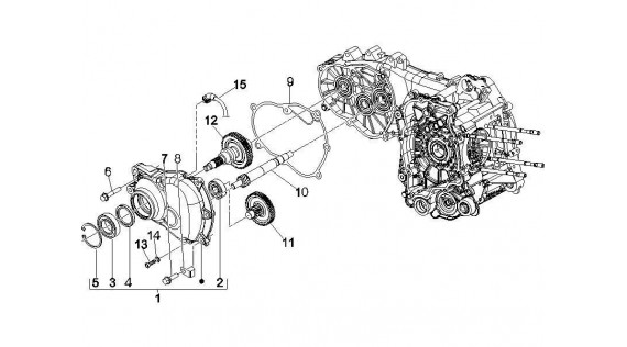 Transmission roue arrière