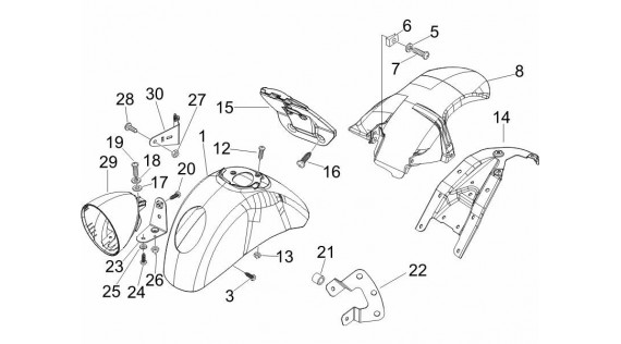 Gardes-boue avant et arrière