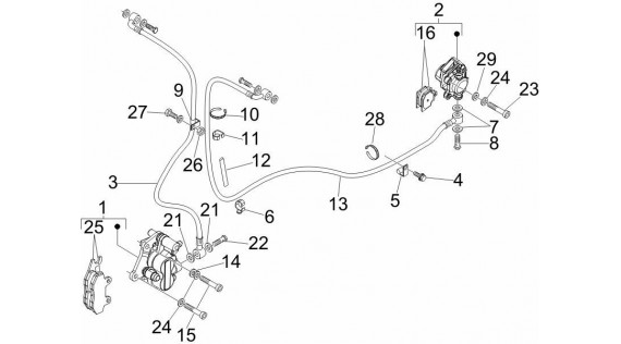 Durites et étriers de freinage