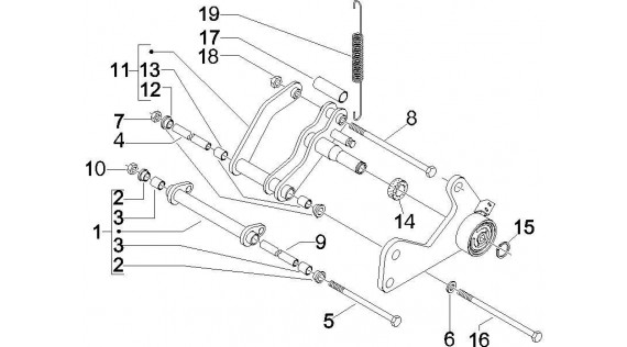 Bras oscillant avant 