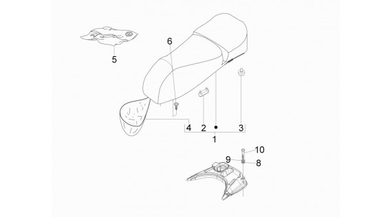 Selle et compartiment de selle