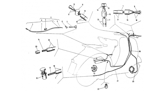 Gaines, câbles et serres-câbles