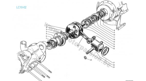 Vilebrequin et piston