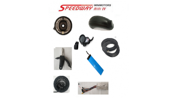 Onderdelen en toebehoren voor elektrische step Minimotors Speedway Mini Pro 4